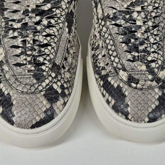 Tory Burch Womens Shoes Size 11 Huarache Weave Snakeskin Leather Slip On Sneaker - Picture 5 of 16